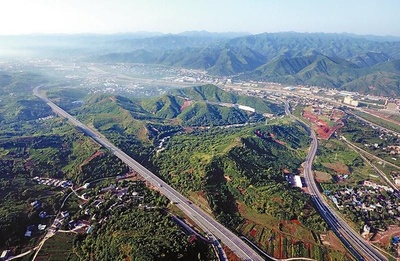 航拍商洛 欣賞州城的夏季壯美